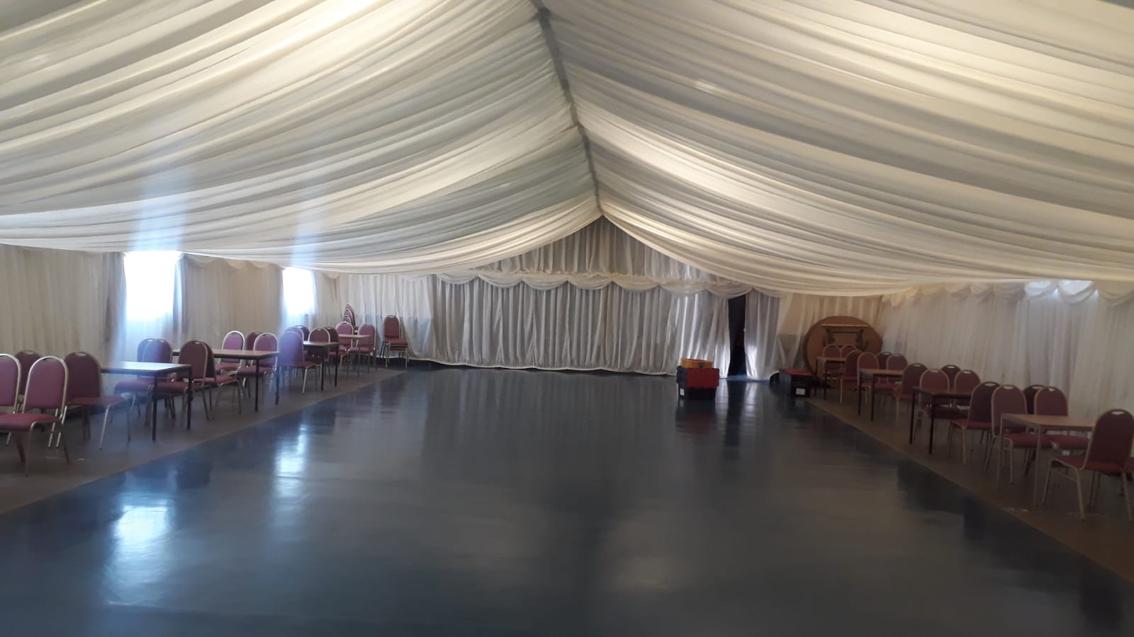 Marquee Interiors for Seend Village Hall