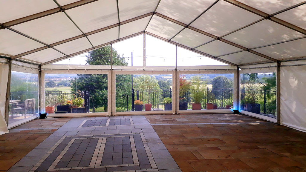 Marquee with Panoramic Gable End