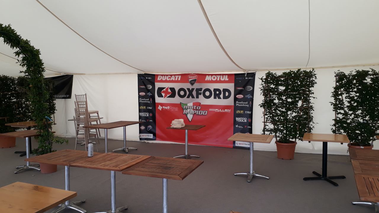 Hospitality Marquee for Thruxton Race Circuit